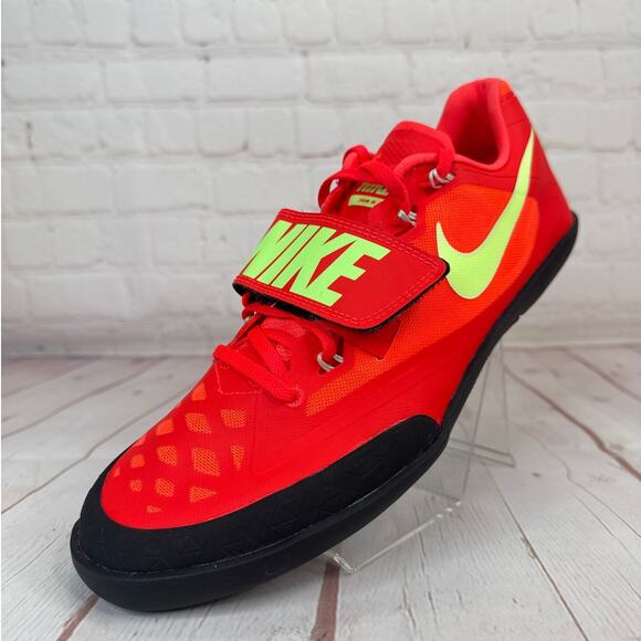 Nike Zoom SD 4 'Bright Crimson Lime Blast' Throwing Shoes Mens Sz 9 (HQ3487-600) - Picture 3 of 10